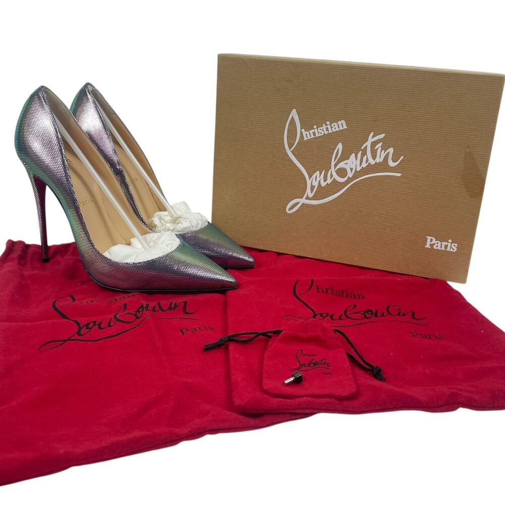 Christian Louboutin Tissu Scarabe So Kate 120 Pump Digitale Size 39 - Picture 14 of 15